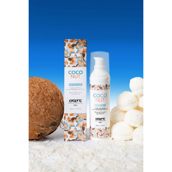 Huile de Massage Chauffante Noix de Coco - Concorde Love
