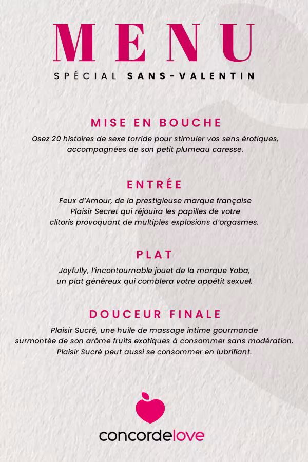 Menu sans Valentin.e