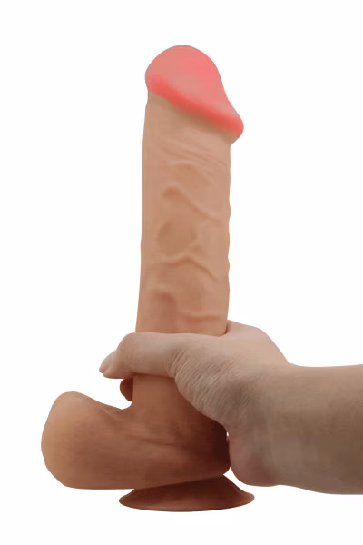 Gode ventouse réaliste à squelette articulé 26cm - Baile
