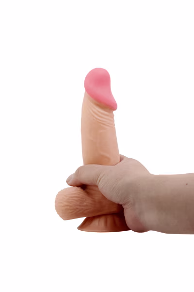 Gode ventouse réaliste à squelette 19,4 cm - Baile
