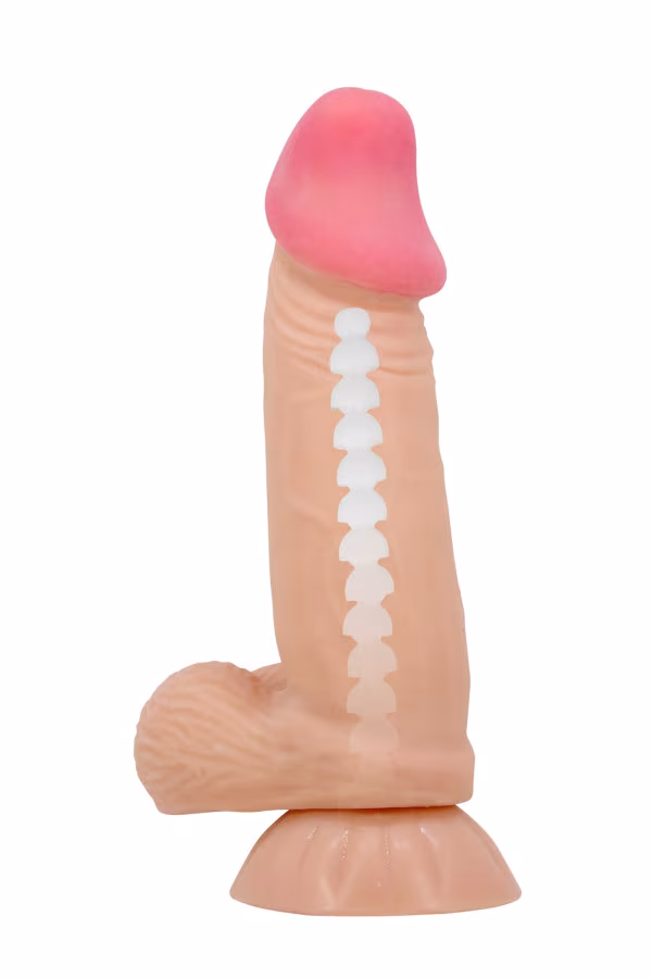 Gode ventouse réaliste à squelette 19,4 cm - Baile