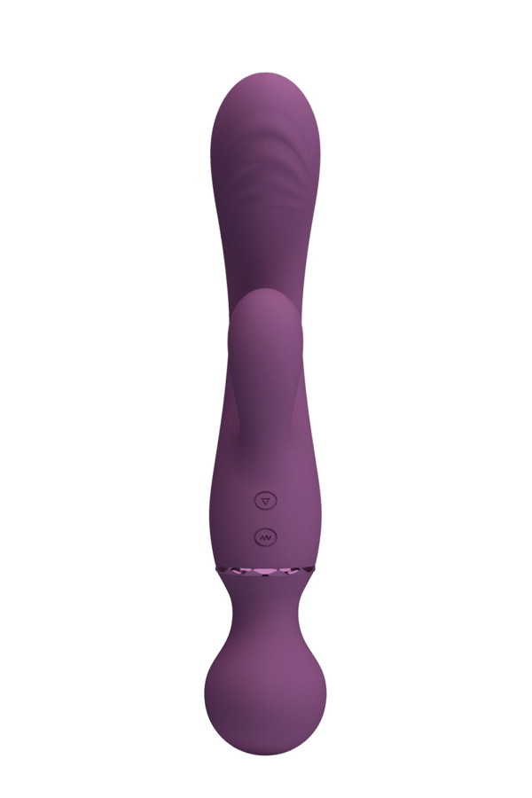 Pretty Love All Rounder - Sextoy rabbit 3-en-1 + tête wand