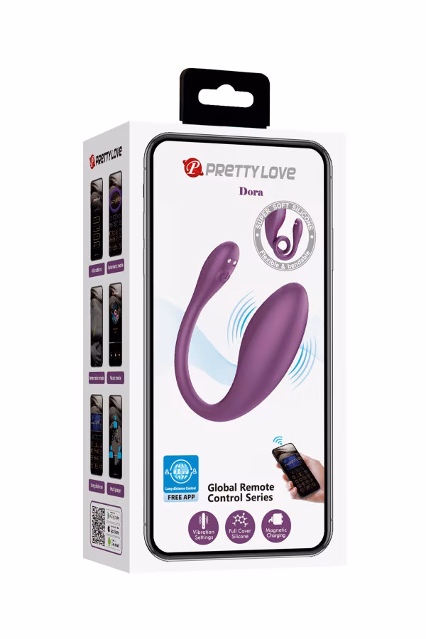 Pretty Love Dora - Œuf vibrant discret, coquin et connecté