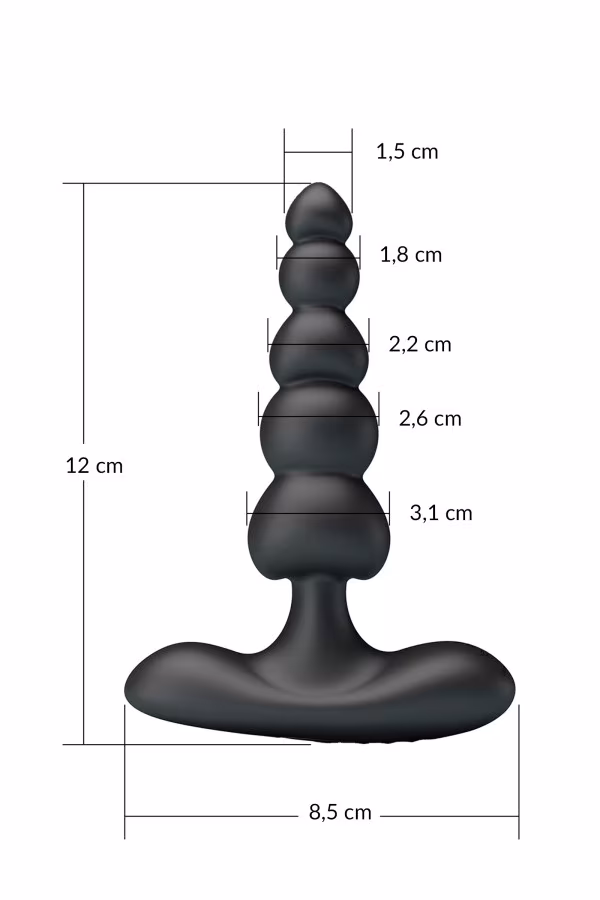 Pretty Love - Corban : Chapelet anal vibrant (12 modes)