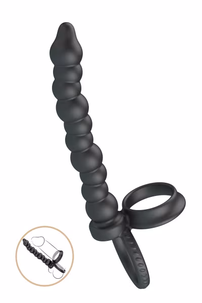 Pretty Love Dillion - Double cockring + tige anale en silicone