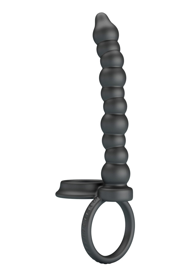 Pretty Love Dillion - Double cockring + tige anale en silicone