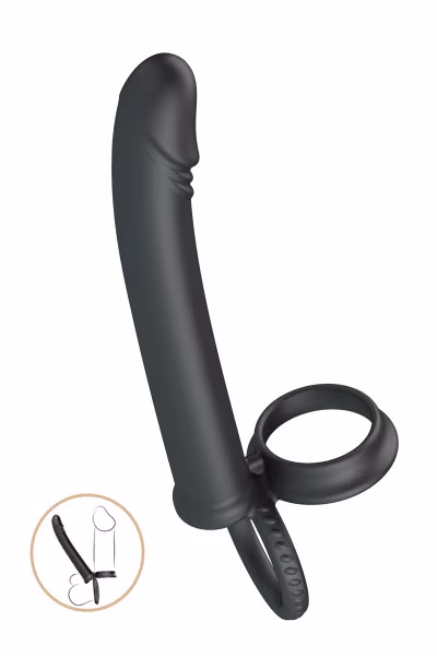 Pretty Love - Moses : Cockring + gode pour double pénétration