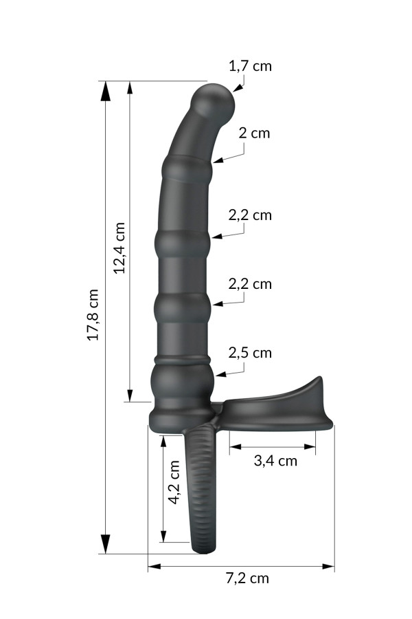 Tatum : Double cockring vibrant & gode anal - double pénétration