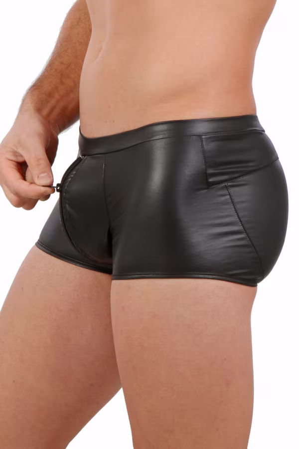 Soisbelle - Boxer sexy pour homme avec zip intégral 