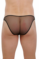 Soisbelle - Slip homme bi matière avec zip frontal