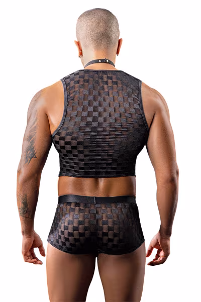 Déguisement sexy pour homme : tenue de serveur (3 pièces)