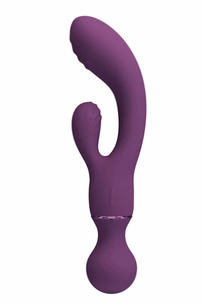 Pretty Love All Rounder - Sextoy rabbit 3-en-1 + tête wand