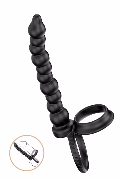 Pretty Love Dillion - Double cockring + tige anale en silicone