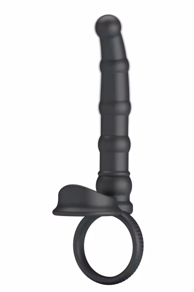 Tatum : Double cockring vibrant & gode anal - double pénétration