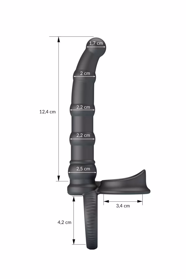 Tatum : Double cockring vibrant & gode anal - double pénétration