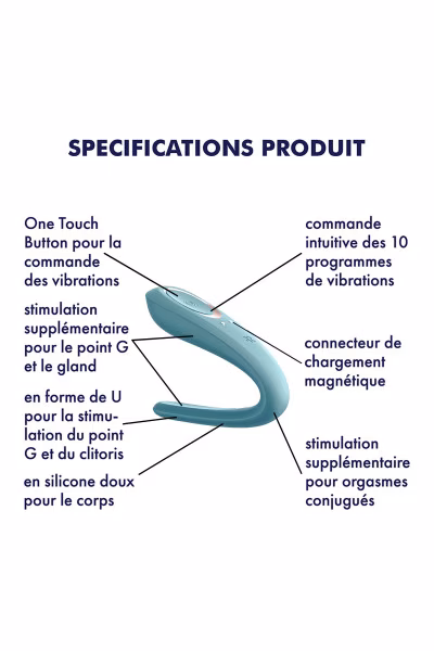 Satisfyer Double Classic - Vibromasseur de couple point G