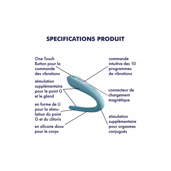 Satisfyer Double Classic - Vibromasseur de couple point G