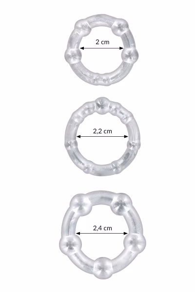 Lot de 3 Anneaux de Pénis Extensibles - Concorde Love