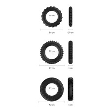 Pack de 3 Cockrings Extensibles Titan - Confort et Performance