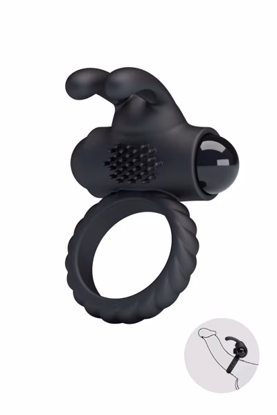 Cockring Vibrant Duo Rabbit - Stimulation Puissante | Pretty Love