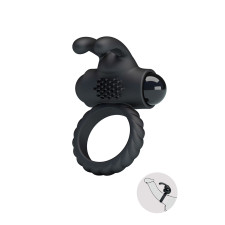 Cockring Vibrant Duo Rabbit - Stimulation Puissante | Pretty Love