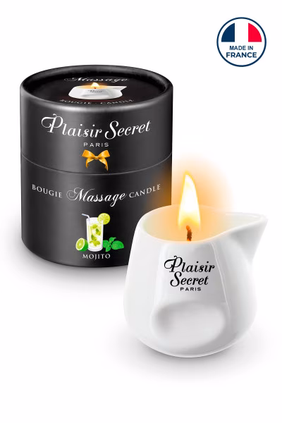Bougie de Massage Mojito - Relaxation et Plaisir Sensuel