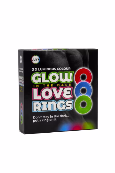 Lot de 3 Cockrings Phosphorescents - Anneaux Pénis - Concorde Love