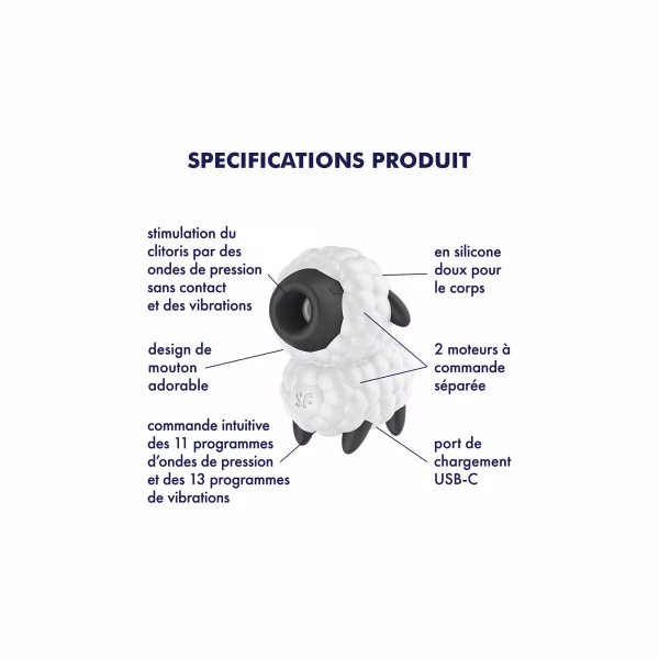 Satisfyer Dreamy Sheep - Stimulateur clitoridien mouton