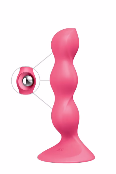 Satisfyer Triple Ball-R - Gode à boules lestées : vaginal et anal