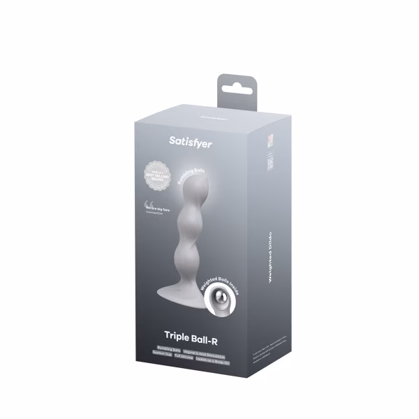Satisfyer Triple Ball-R - Gode à boules lestées : vaginal et anal