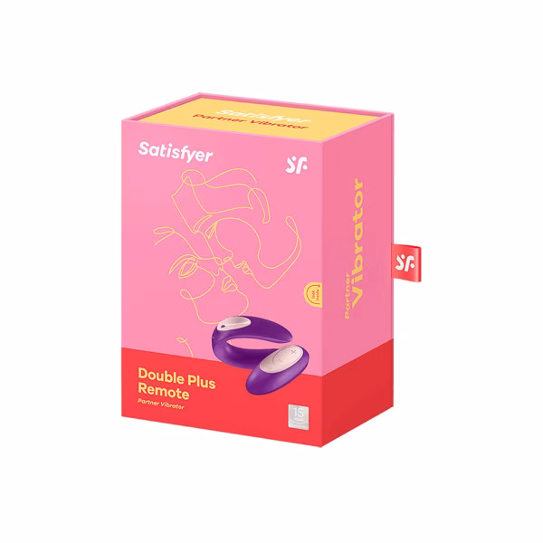 Coffret pour couple : Satisfyer  Double Plus Remote + lubrifiant