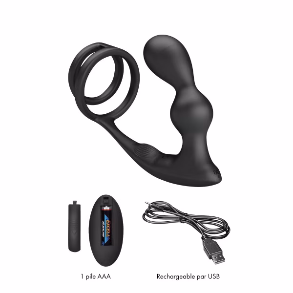 Stimulateur de prostate et cockring Marshall de Pretty Love