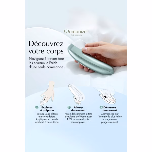 Womanizer Pro - Stimulateur clitoridien sans contact (11 modes)
