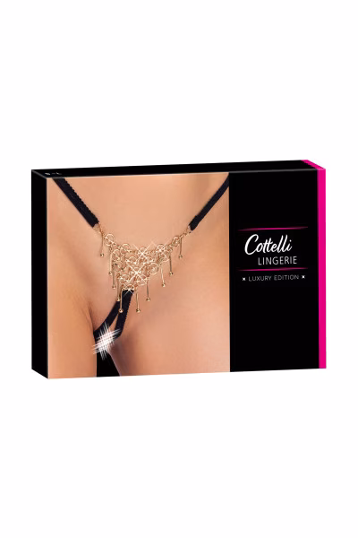 Cappelli Lingerie - String ouvert à l'entrejambe et bijoux