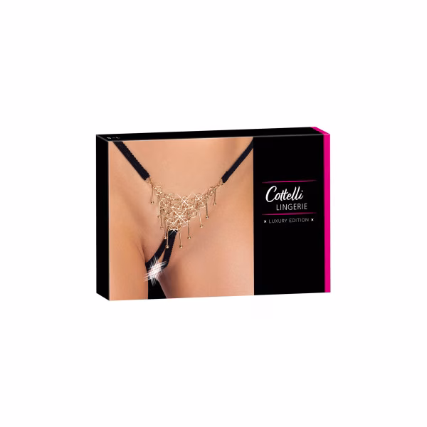 Cappelli Lingerie - String ouvert à l'entrejambe et bijoux