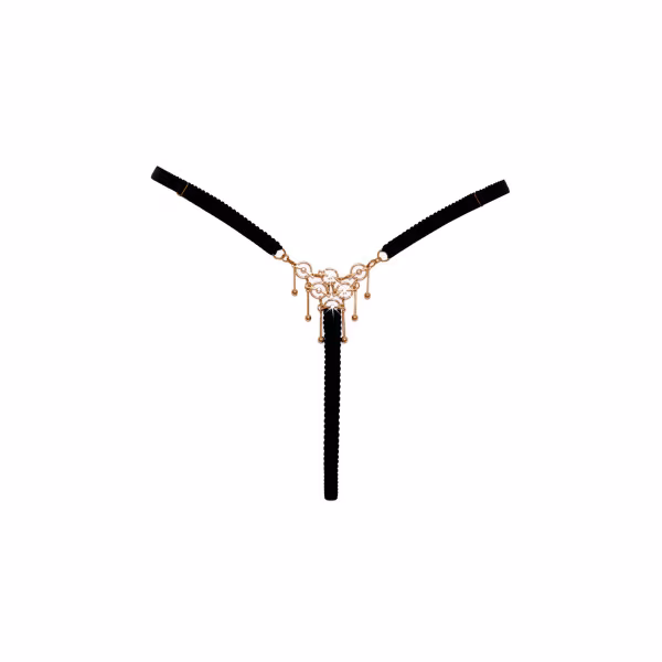 Cappelli Lingerie - String ouvert à l'entrejambe et bijoux