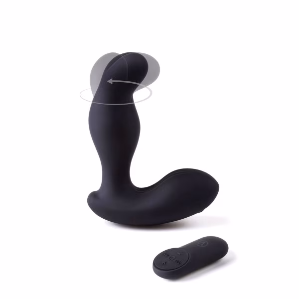 Stimulateur de prostate rotatif USB avec télécommande