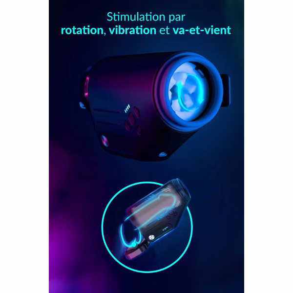 Kaotik - Shotty : masturbateur automatique rotation + va-et-vient