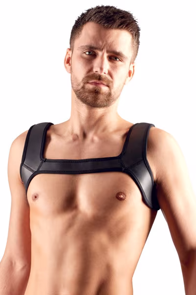 Harnais pour buste en similicuir pour homme