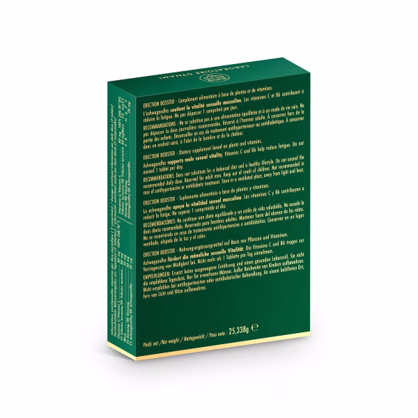 Erection Booster, complément vitalité masculine (30 comprimés)