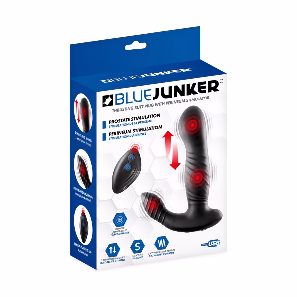 Plug va-et-vient et stimulateur de périnée de Blue Junker