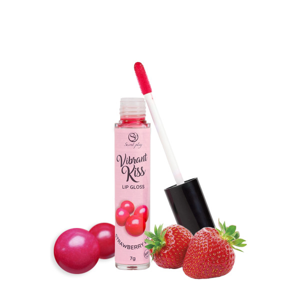Gloss vibrant à la fraise pour fellation