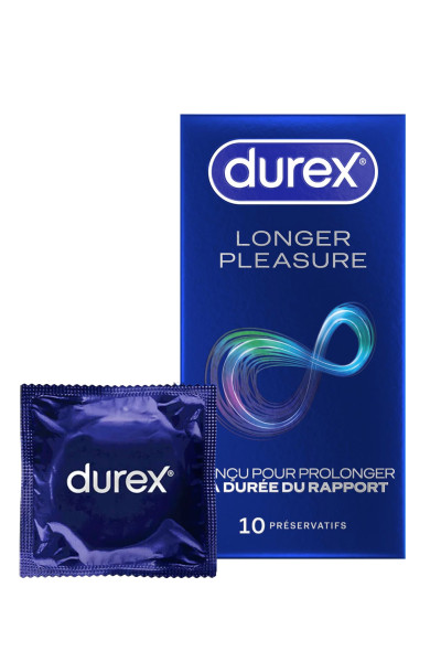 Préservatif retardant Durex en boîte de 10 préservatifs