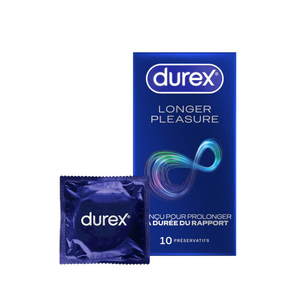 Préservatif retardant Durex en boîte de 10 préservatifs