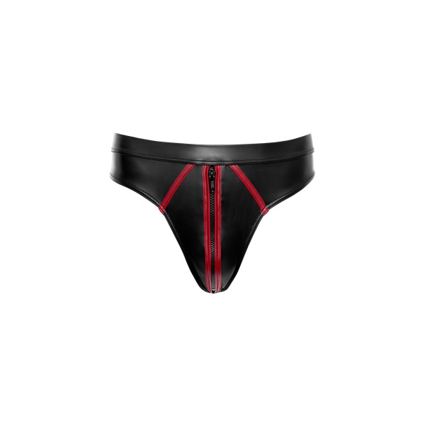 String sexy pour homme : wetlook et ouverture zip à l'avant
