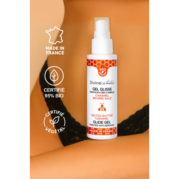 Gel lubrifiant bio Caramel 100ml - Divines Xtases