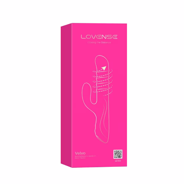 Lovense - Velvo : Vibromasseur Rabbit point G à billes rotatives