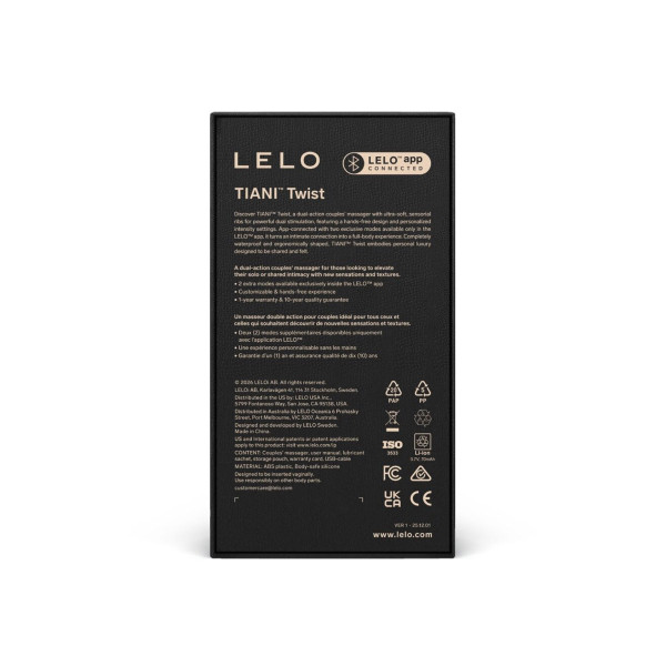 LELO - Tiani Twist : Vibromasseur de couple connecté