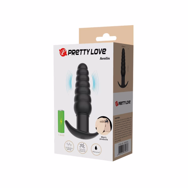 Aeolis : Plug anal vibrant en silicone (10 modes)