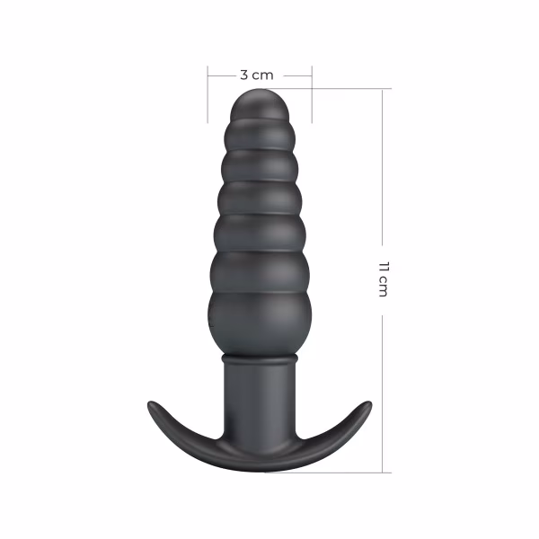 Aeolis : Plug anal vibrant en silicone (10 modes)